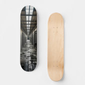 In een verlaten gevangenis persoonlijk skateboard (Voorkant)