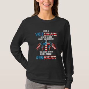 In een veteraan geloof ik in God Familie Land Trot T-shirt
