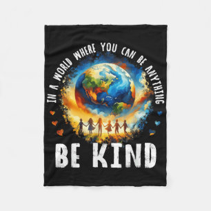 In een wereld als een soort Kinder Aarde tegen pes Fleece Deken