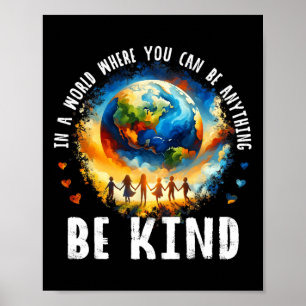 In een wereld als een soort Kinder Aarde tegen pes Poster