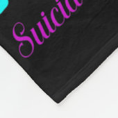 In een wereld als ik steun voor zelfmoordpreventie fleece deken (Hoek)