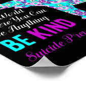 In een wereld als ik steun voor zelfmoordpreventie poster (Hoek)