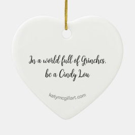 In een wereld van Grinches Keramisch Vierkant Orna Keramisch Ornament