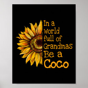 In een wereld van oma, wees een speciale Coco oma Poster