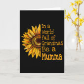 In een wereld van oma's wees een Mumma Finland Fin Kaart (Gele Bloem)