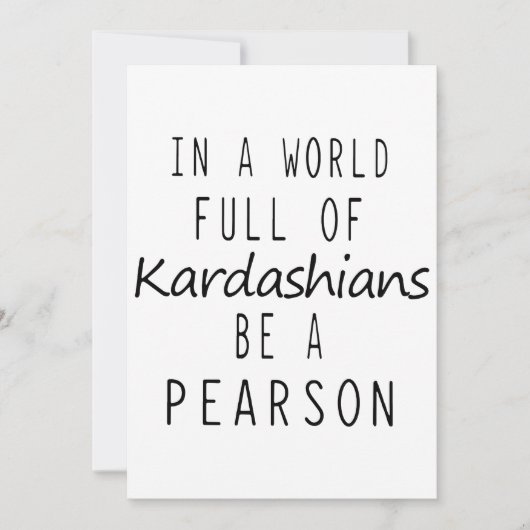 in een wereld vol kardashians is het een pearson s (Voorkant)