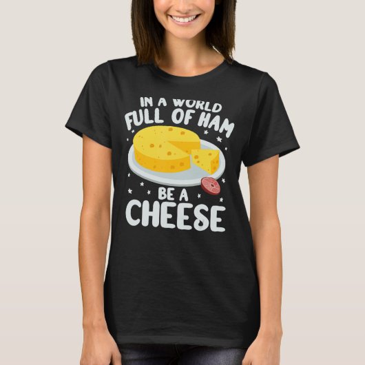 In een wereld vol kinder kaasmakerij gouda t-shirt (Voorkant)