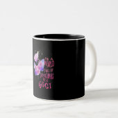 In een wereld vol oma's ben je een Gigi Butterfly Tweekleurige Koffiemok (Voorkant rechts)