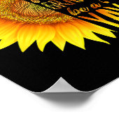 In een wereld vol oma's ben je een yaya zonnebloem poster (Hoek)