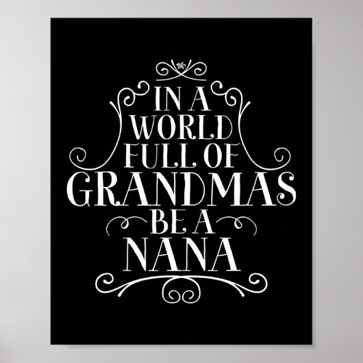 In een wereld vol oma's is een citaat van Nana Poster (Voorkant)