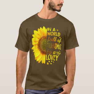 In een wereld vol oma's is Lovey Sunflower T-shirt