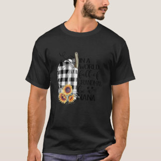 In een wereld vol oma's kan een nana zonnebloem op t-shirt