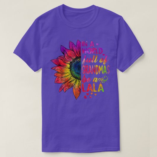 In een wereld vol oma's: Lala Sunflower T-shirt (Design voorkant)