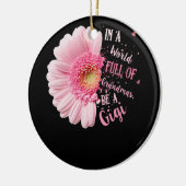 In een wereld vol oma's word je een Gigi Grandma Keramisch Ornament (Links)