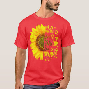 In een wereld vol oma's zijn Grammie Sunflower T-shirt