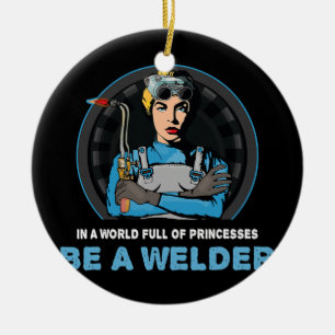 In een wereld vol prinsen is een lassenlasser keramisch ornament