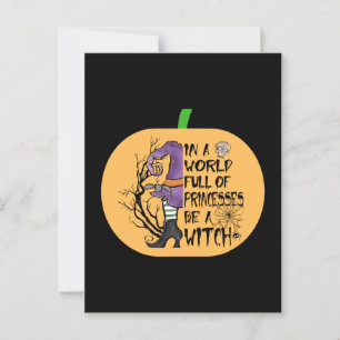 In een wereld vol prinsessen is een heks briefkaart
