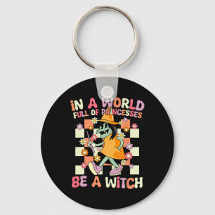 In een wereld vol prinsessen is een heks grappige  sleutelhanger