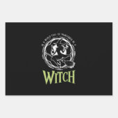 In een wereld vol prinsessen is een heks-halloween inpakpapier vel (Voorkant)