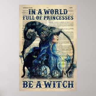 In een wereld vol prinsessen is een heks poster
