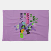 In een wereld vol prinsessen is een heks theedoek (Horizontaal)