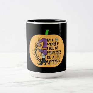 In een wereld vol prinsessen is een heks tweekleurige koffiemok