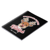 In Een Wereld Vol Rendieren Wees Een Rudolph Grapp Notitieboek (Linkerzijde)