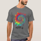 In een wereld vol Rozen is een zonnebloem DSP leve T-shirt (Voorkant)