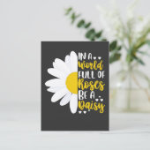 In een wereld vol Rozen is het een dageraad Briefkaart (Staand voorkant)