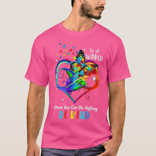 in een wereld waar je alles als een soort autis ku t-shirt