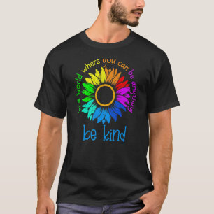 In een wereld waar je alles kunt zijn als autisme t-shirt