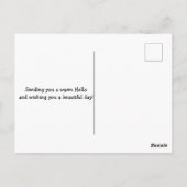 In een wereld waar je alles kunt zijn briefkaart (Achterkant)