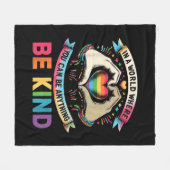 In een wereld waar je alles kunt zijn... fleece deken (Voorkant (Horizontaal))