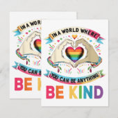 In een wereld waar je alles kunt zijn... informatiekaartje (Voorkant / Achterkant)