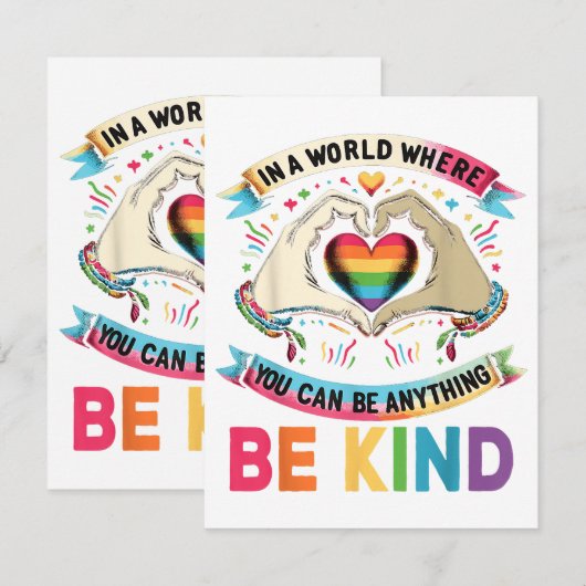 In een wereld waar je alles kunt zijn... informatiekaartje (Voorkant / Achterkant)