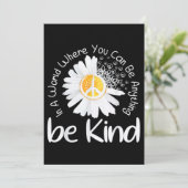 In een wereld waar je alles kunt zijn, is vrede kaart (Staand voorkant)