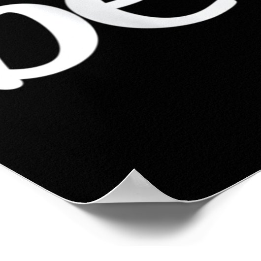 In een wereld waar je alles kunt zijn, is vrede poster (Hoek)