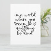 In een wereld waar je alles kunt zijn... kaart (Staand voorkant)