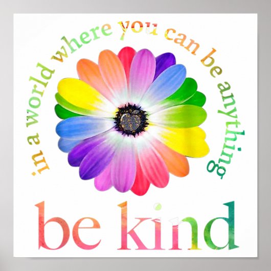 In een wereld waar je alles kunt zijn poster (Voorkant)