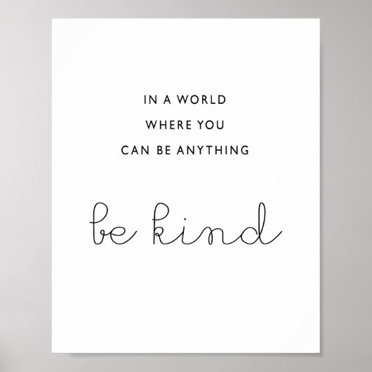 In een wereld waar je alles kunt zijn poster (Voorkant)