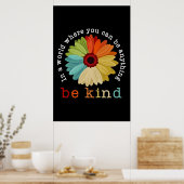 In een wereld waar je alles kunt zijn poster (Keuken)