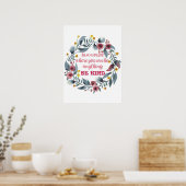 In een wereld waar je alles kunt zijn poster (Keuken)