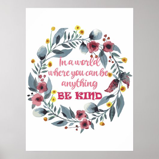 In een wereld waar je alles kunt zijn poster (Voorkant)