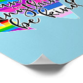 In een wereld waar je alles kunt zijn poster (Hoek)