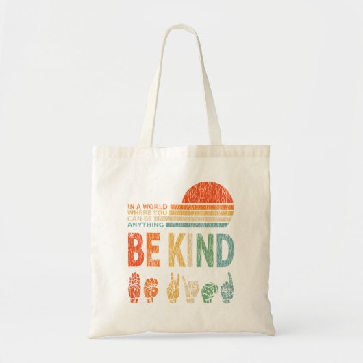 In een wereld waar je alles kunt zijn tote bag (Voorkant)