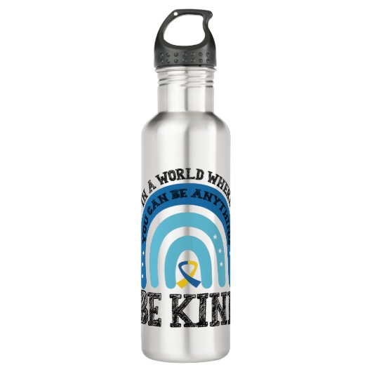 In een wereld waar je alles kunt zijn waterfles  (Voorkant)