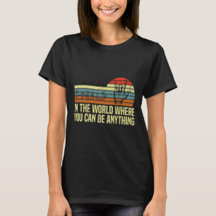 In een wereld waar je ASL Awareness Deaf Sig kunt T-shirt