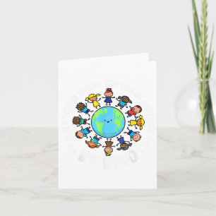 In een wereld wees vriendelijk Earth Unity Day Ora Kaart