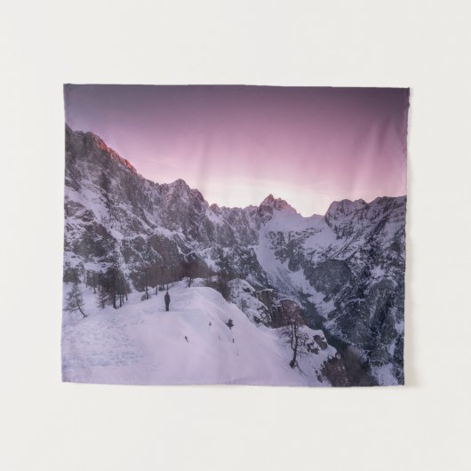 In een winter wonderland staan wandkleed (Voorkant (horizontaal))