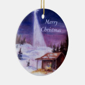 In een woede, vrolijk kerstfeest keramisch ornament (Rechts)